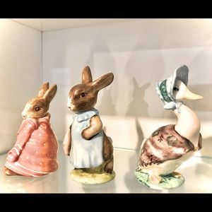 Vintage Beatrix Potter Figurines